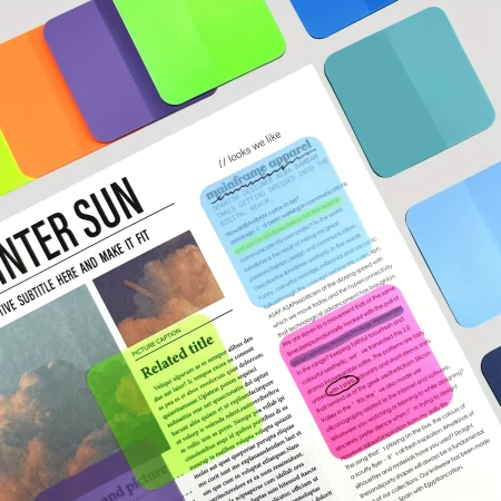 Notas adhesivas Transparentes impermeables